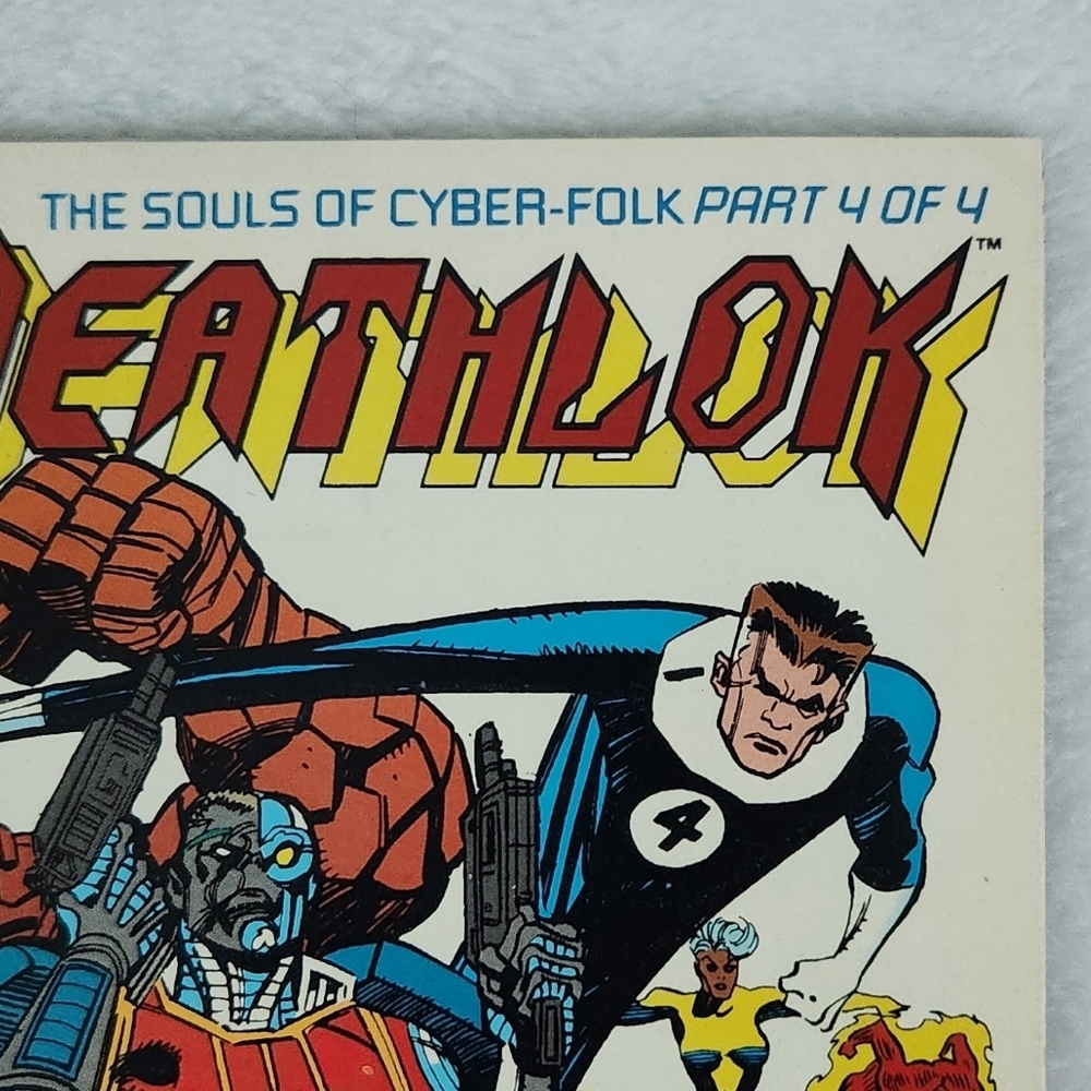Vintage Marvel Comics DEATHLOK #5 | Nov 1991 | Guest X-Men & Fantastic Four - Picture 4 of 11